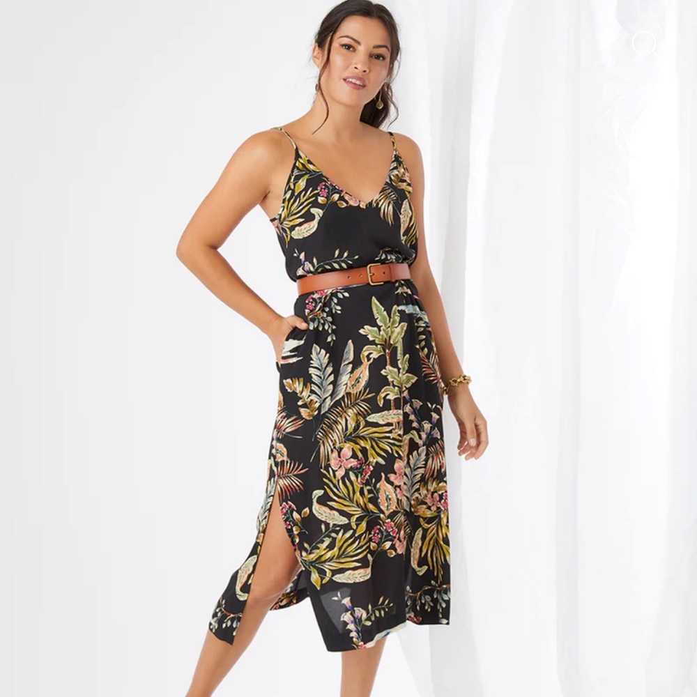 FABulous NWT Karen Kane side slit midi dress. - Picture 3 of 7